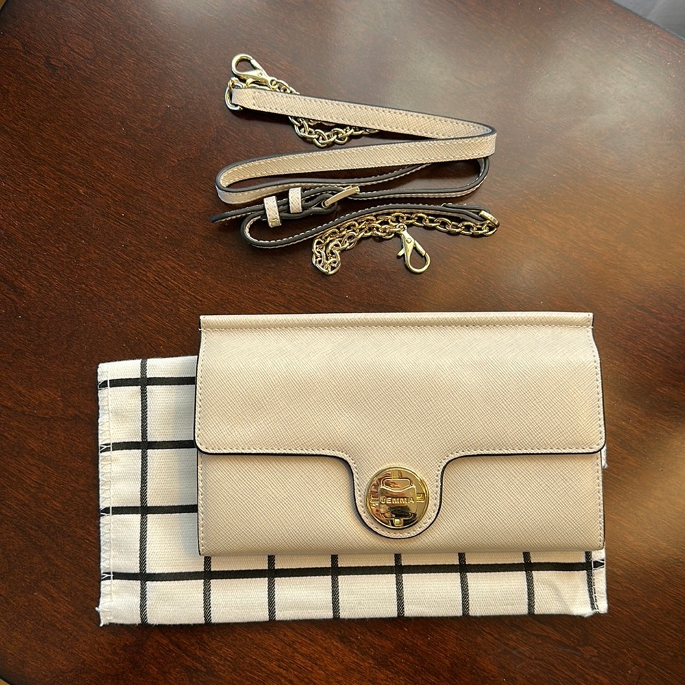 Jemma wallet, white leather